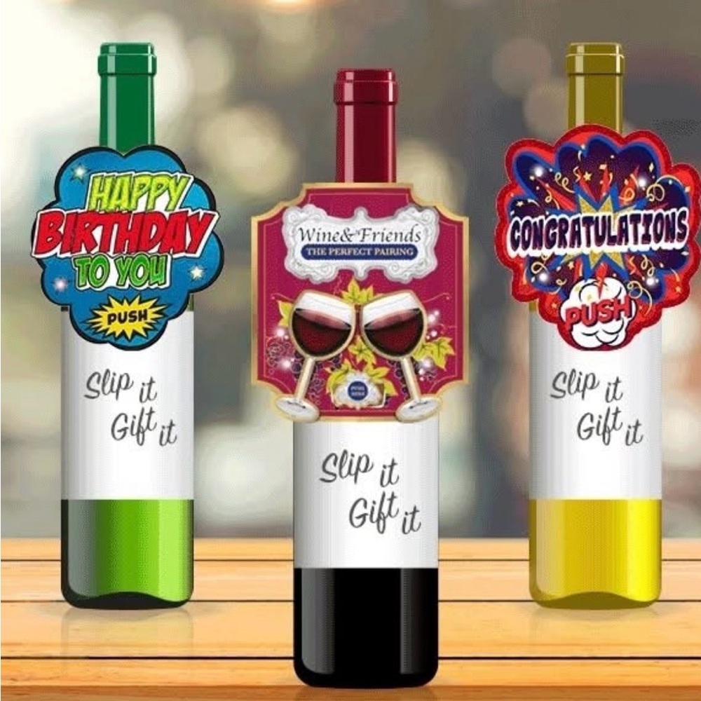 Wine Bottle Collars  - Multicolor Set